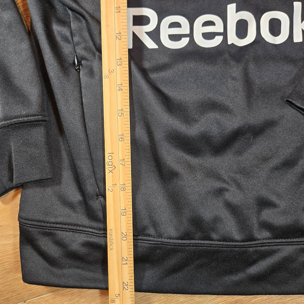 Reebok Classic Sweatshirt Youth L 10-12 Black Crew Neck Fleece Athletic - Picture 4 of 6
